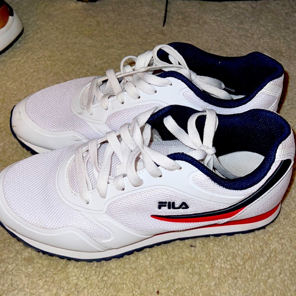 White Fila sneakers